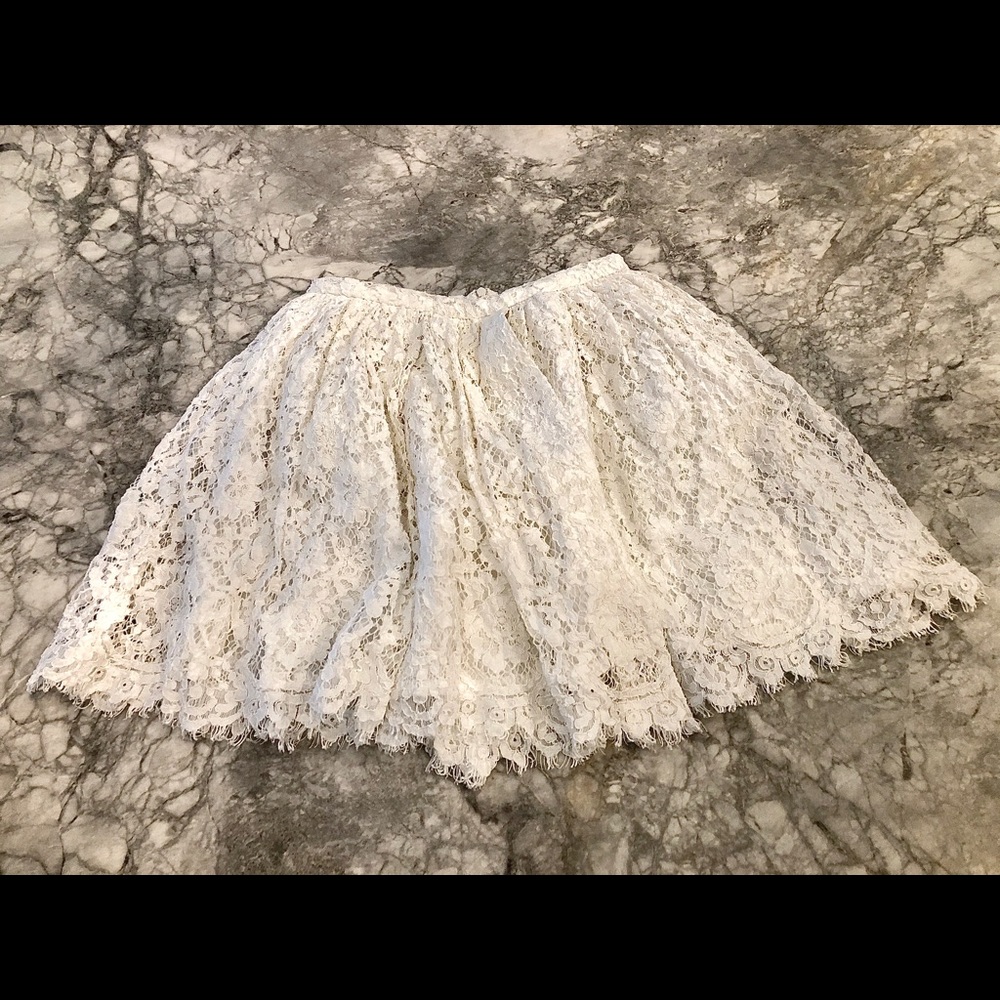 IRO | Izia floral lace pleated mini skirt